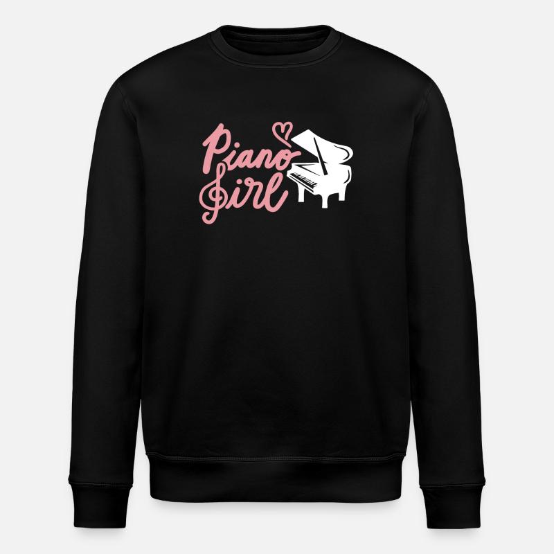 Piano Pianistin - Stanley/Stella Unisex Bio-Sweatshirt ROLLER - Schwarz