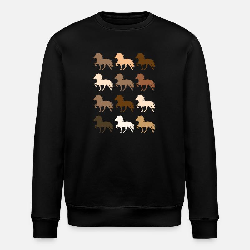 Cheval islandais - Sweat bio ROLLER Stanley/Stella Unisexe - noir