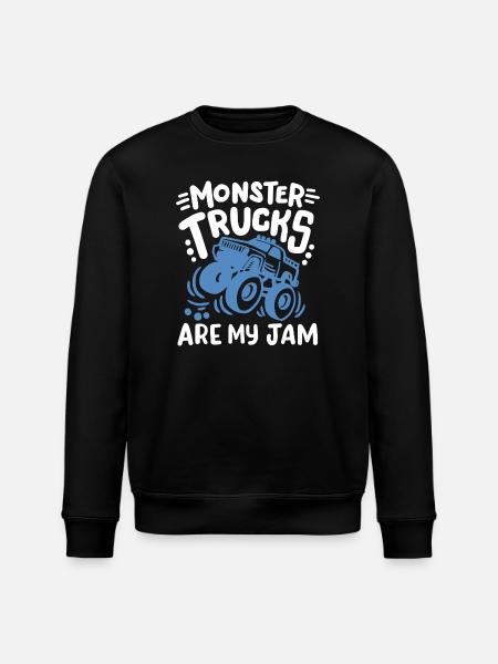Monster Truck - Stanley/Stella Unisex Bio-Sweatshirt ROLLER - Schwarz