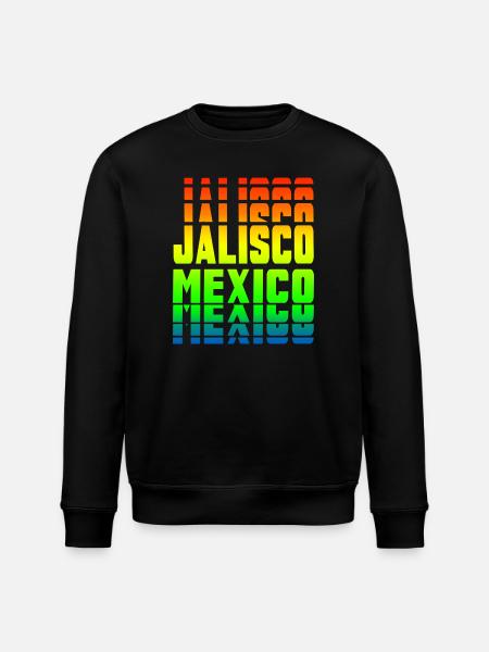 Jalisco Mexico rainbow design - Stanley/Stella ROLLER Unisex Organic Sweatshirt - black