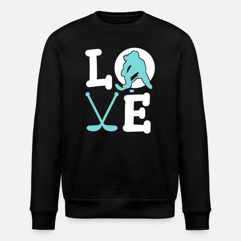 Eishockey Eishockeyspielerin - Stanley/Stella Unisex Bio-Sweatshirt ROLLER - Schwarz