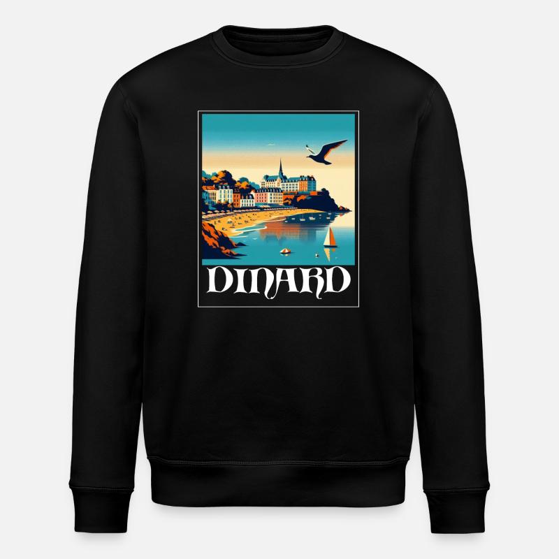 DINARD - Sweat bio ROLLER Stanley/Stella Unisexe - noir