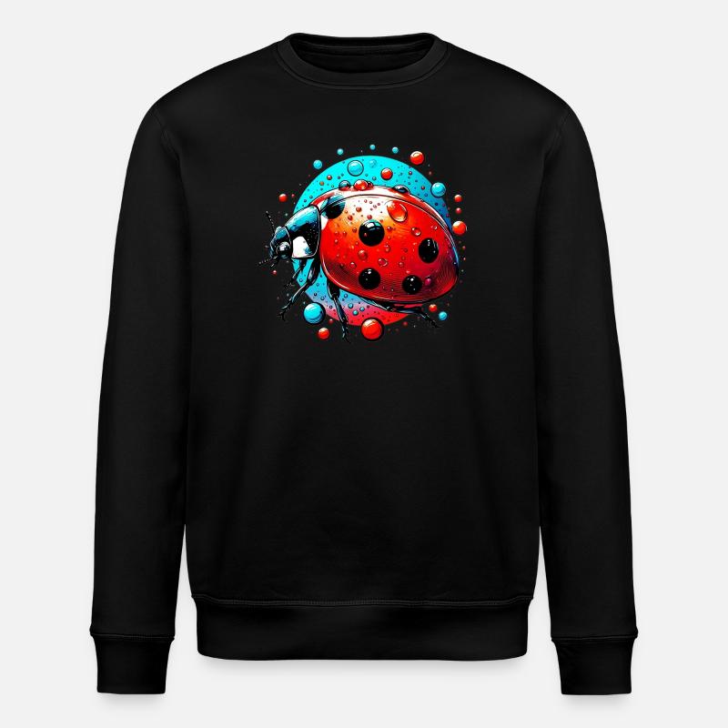 Marienkäfer - Stanley/Stella Unisex Bio-Sweatshirt ROLLER - Schwarz