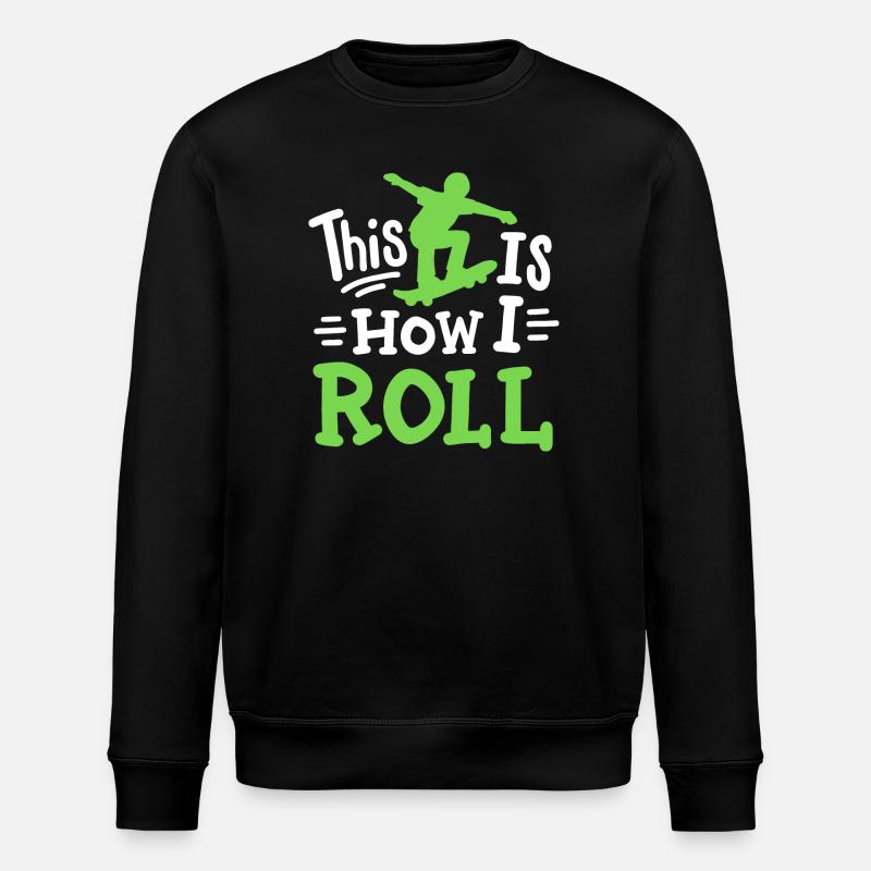 Skateboarding Skateboard Skateboarder - Stanley/Stella Unisex Bio-Sweatshirt ROLLER - Schwarz