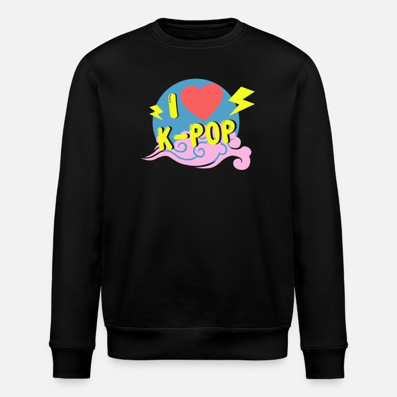 Ich liebe Kpop - Stanley/Stella Unisex Bio-Sweatshirt ROLLER - Schwarz