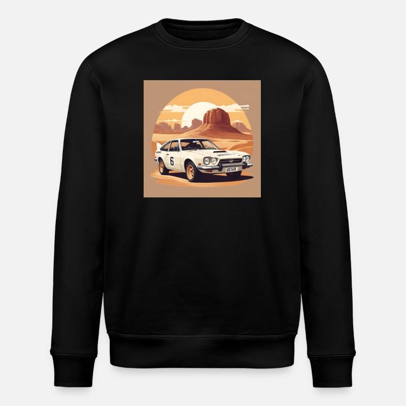 Voiture de Rally dans le Désert - Sweat bio ROLLER Stanley/Stella Unisexe - noir