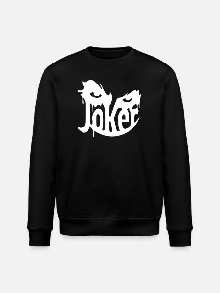 Unique Joker Graphic Design - Stanley/Stella ROLLER Unisex Organic Sweatshirt - black