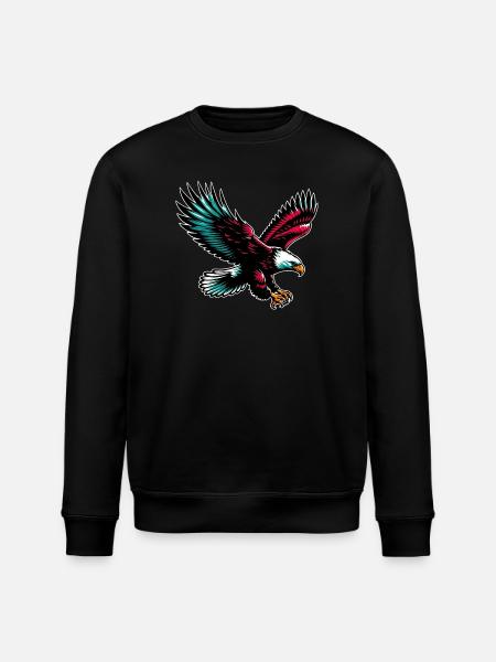 Eagle - Stanley/Stella ROLLER Unisex Organic Sweatshirt - black