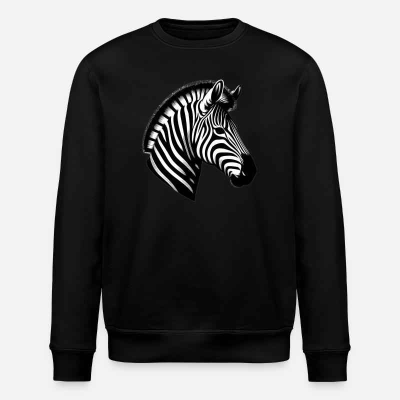 Zebra - Stanley/Stella Unisex Bio-Sweatshirt ROLLER - Schwarz