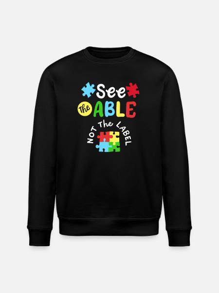 Autismus Bewusstsein SPED Lehrer - Stanley/Stella Unisex Bio-Sweatshirt ROLLER - Schwarz