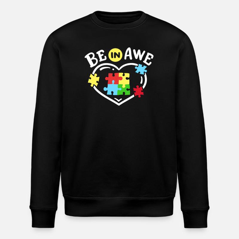 Autismus Bewusstsein - Stanley/Stella Unisex Bio-Sweatshirt ROLLER - Schwarz