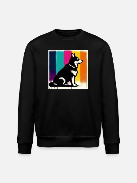 Dog - Stanley/Stella ROLLER Unisex Organic Sweatshirt - black