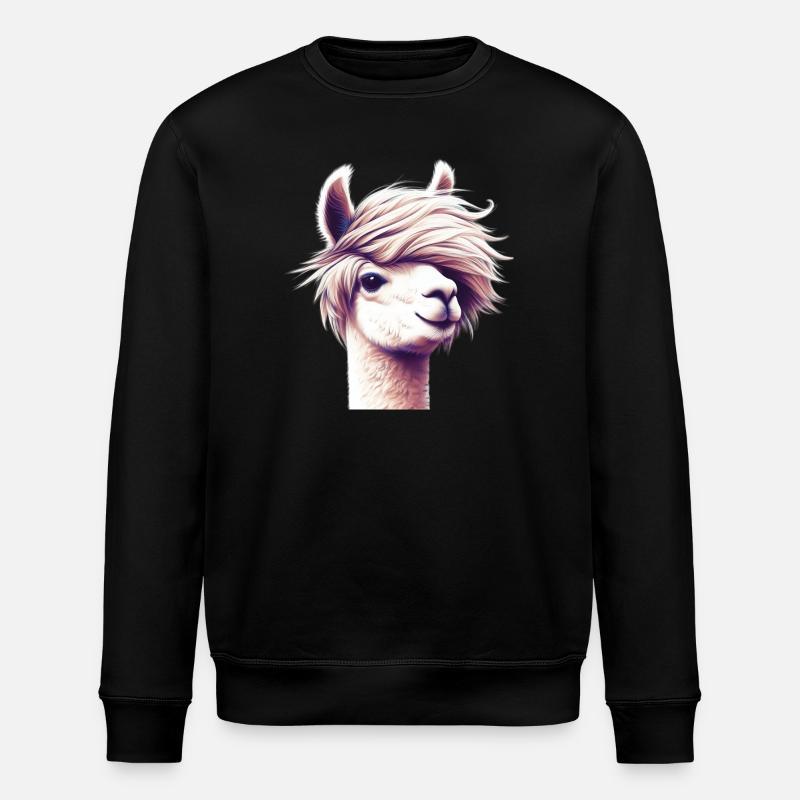 Alpaka - Stanley/Stella Unisex Bio-Sweatshirt ROLLER - Schwarz