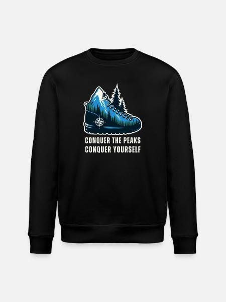 Mountain climbing - Stanley/Stella ROLLER Unisex Organic Sweatshirt - black
