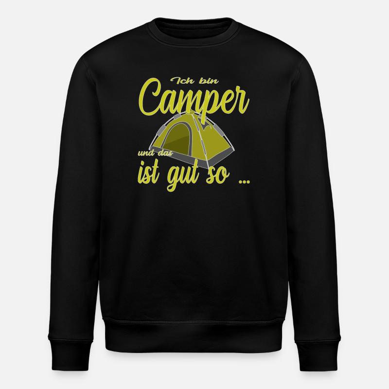 Ich bin Camper - Stanley/Stella Unisex Bio-Sweatshirt ROLLER - Schwarz