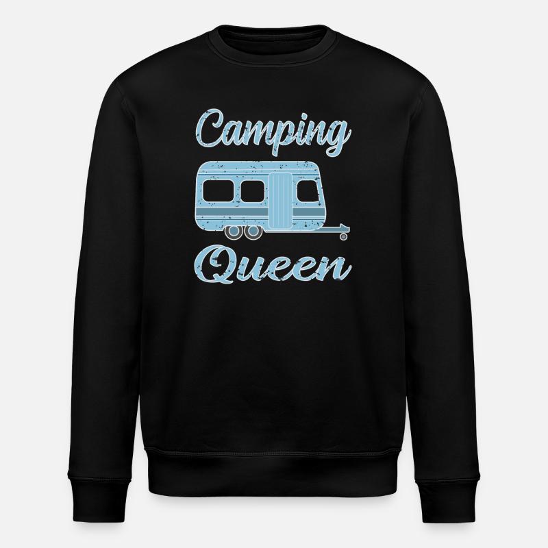Camping in der Natur - Stanley/Stella Unisex Bio-Sweatshirt ROLLER - Schwarz