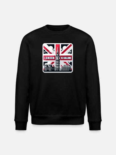 London is Calling - Stanley/Stella Unisex Bio-Sweatshirt ROLLER - Schwarz