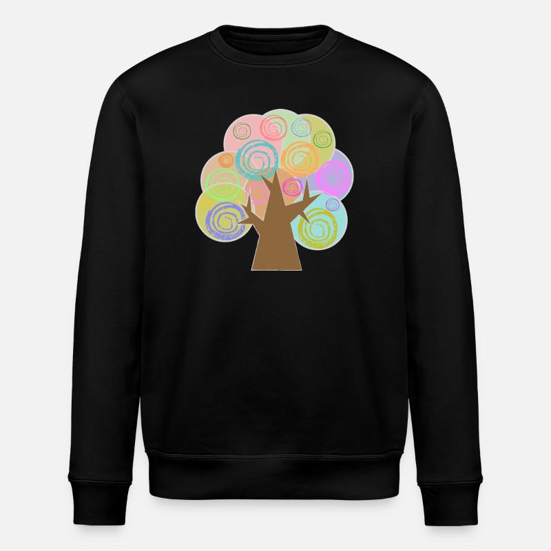 Tree Minimalist - Stanley/Stella ROLLER Unisex Organic Sweatshirt - black