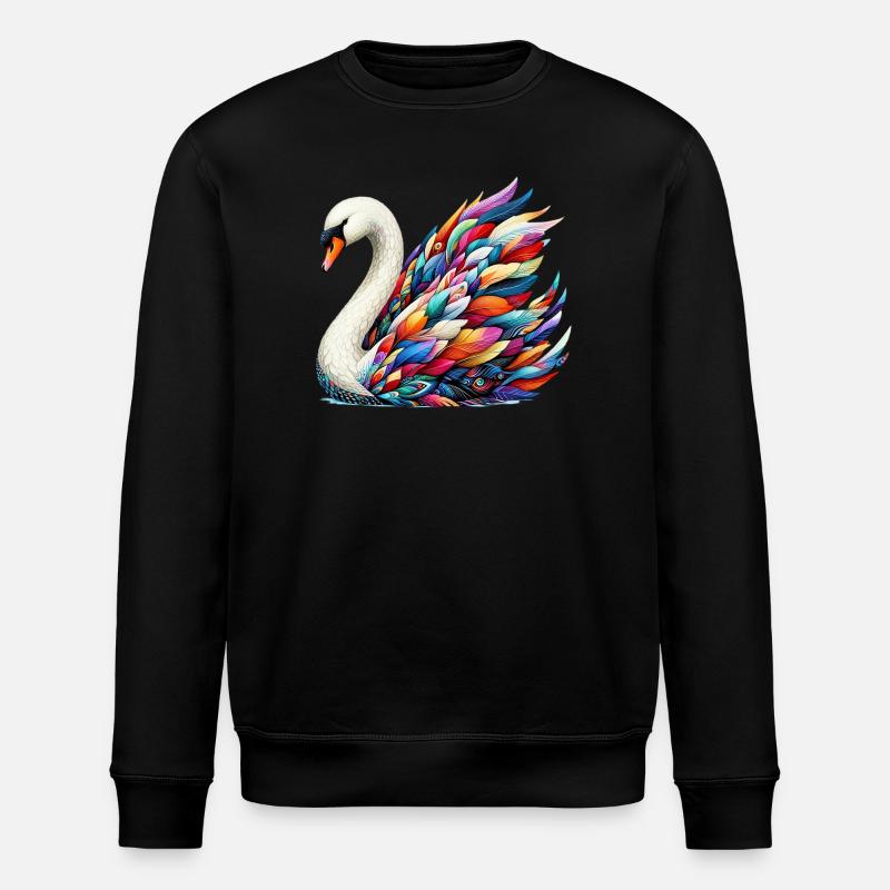 Schwan - Stanley/Stella Unisex Bio-Sweatshirt ROLLER - Schwarz