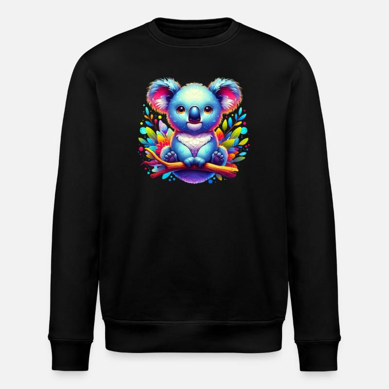 Koala - Stanley/Stella ROLLER Unisex Organic Sweatshirt - black