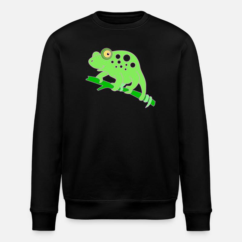 Chamaeleon tier - Stanley/Stella Unisex Bio-Sweatshirt ROLLER - Schwarz