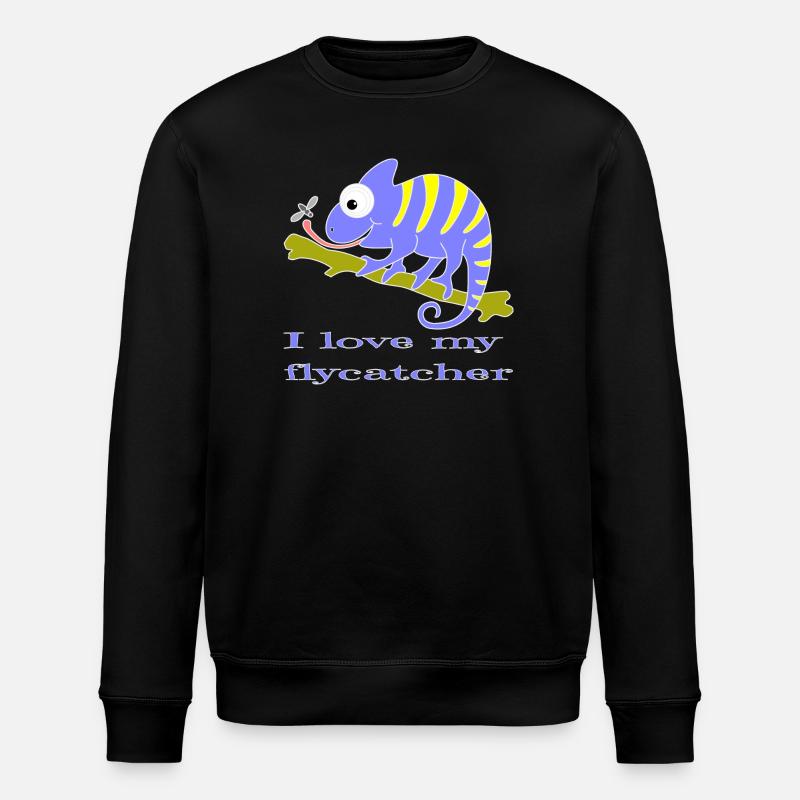 Chamaeleon tier - Stanley/Stella Unisex Bio-Sweatshirt ROLLER - Schwarz