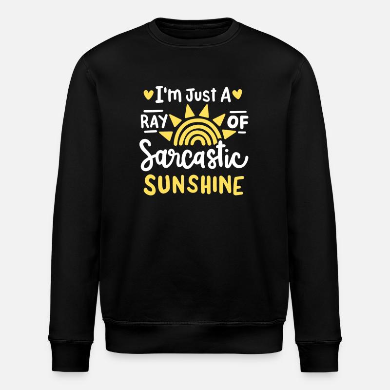 Sarkastischer Humor Sarkasmus - Stanley/Stella Unisex Bio-Sweatshirt ROLLER - Schwarz