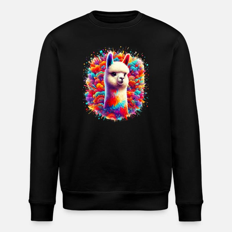 Alpaca - Stanley/Stella ROLLER Unisex Organic Sweatshirt - black
