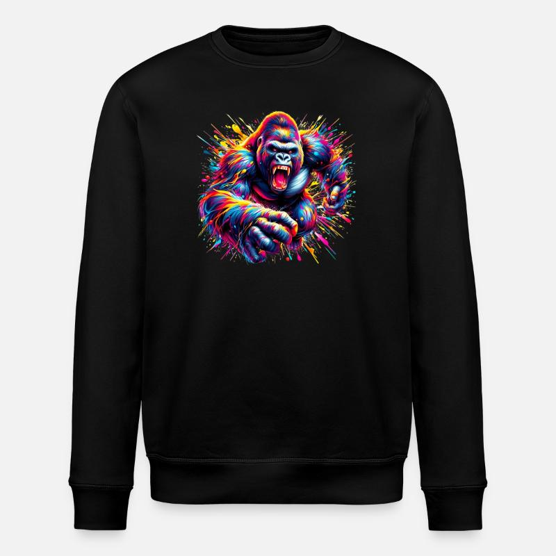 Gorilla - Stanley/Stella ROLLER Unisex Organic Sweatshirt - black