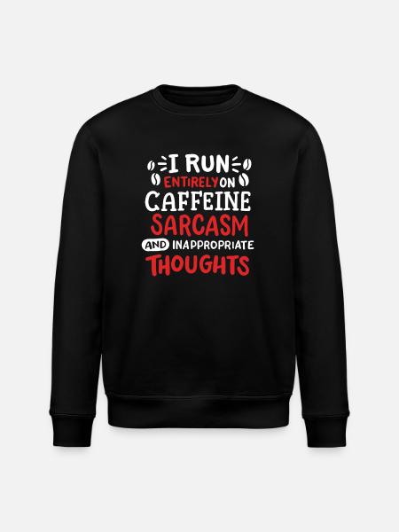 Sarkasmus sarkastischer Humor - Stanley/Stella Unisex Bio-Sweatshirt ROLLER - Schwarz
