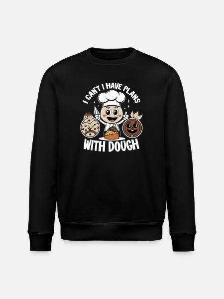Chef with dough joy - Stanley/Stella ROLLER Unisex Organic Sweatshirt - black