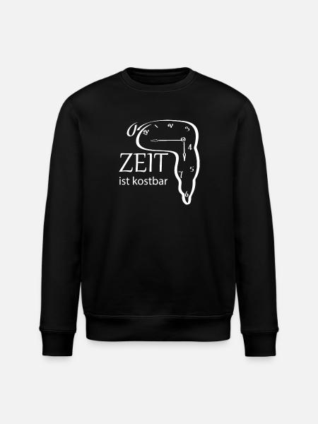 Creative watch design with saying - Stanley/Stella ROLLER Unisex Organic Sweatshirt - black