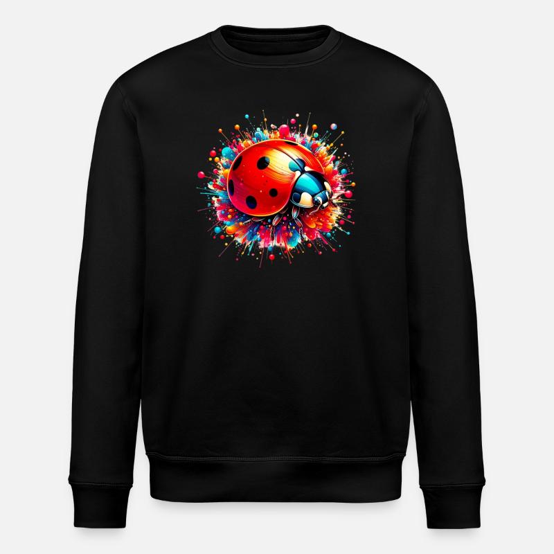 Marienkäfer - Stanley/Stella Unisex Bio-Sweatshirt ROLLER - Schwarz