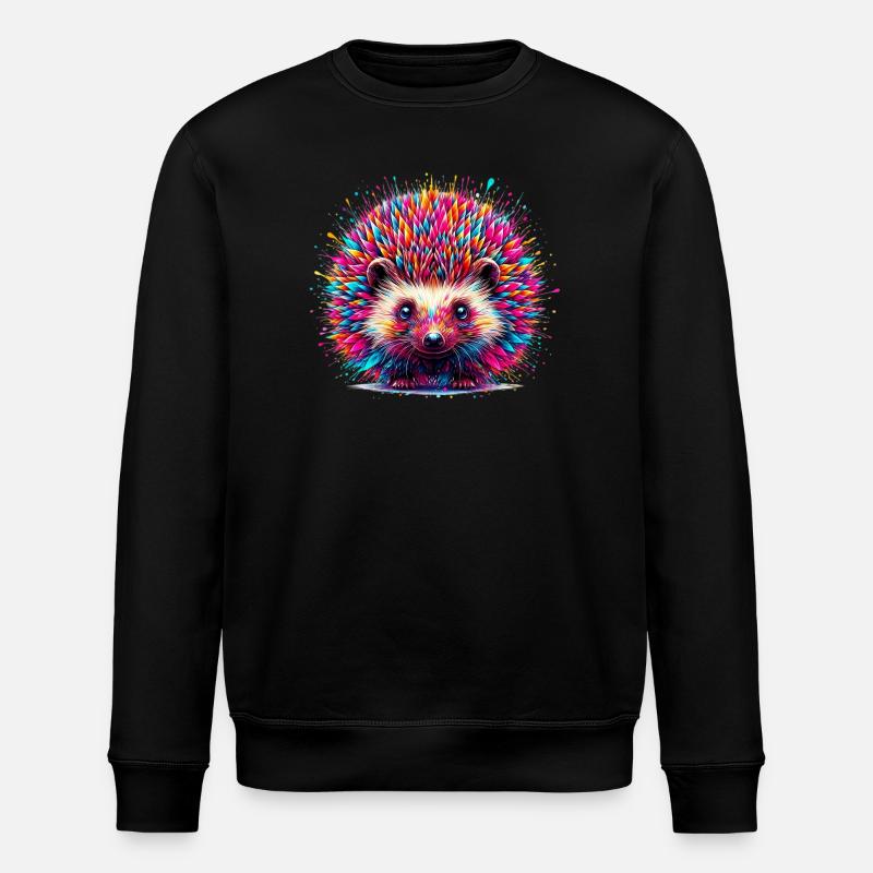 Igel - Stanley/Stella Unisex Bio-Sweatshirt ROLLER - Schwarz