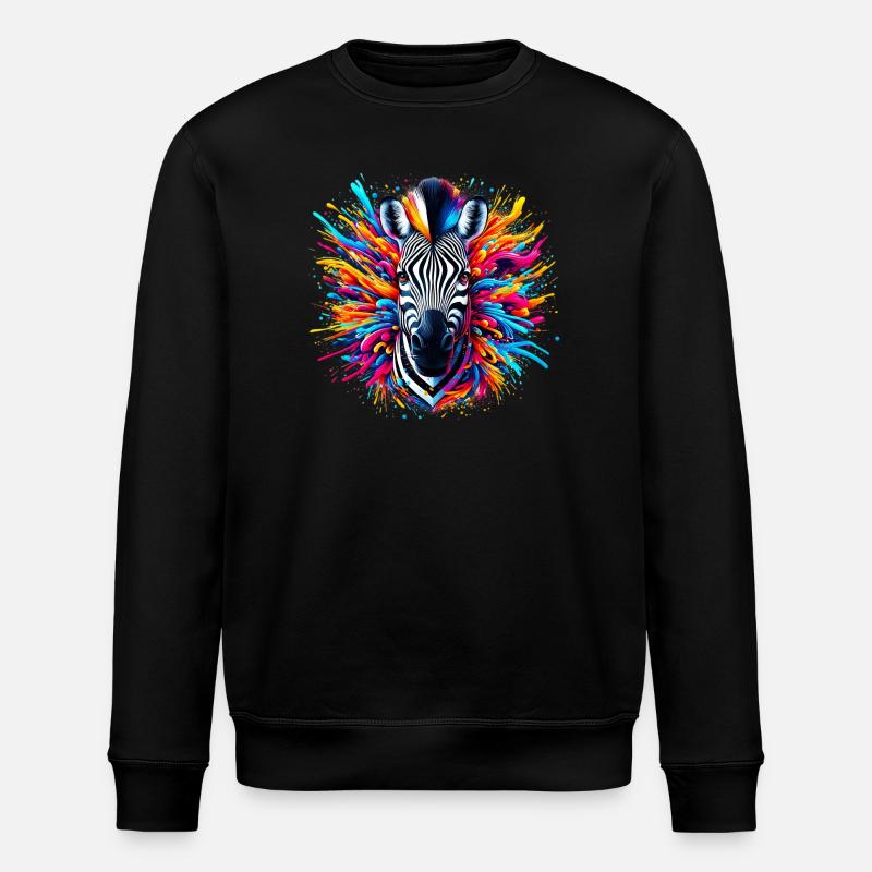Zèbre - Sweat bio ROLLER Stanley/Stella Unisexe - noir