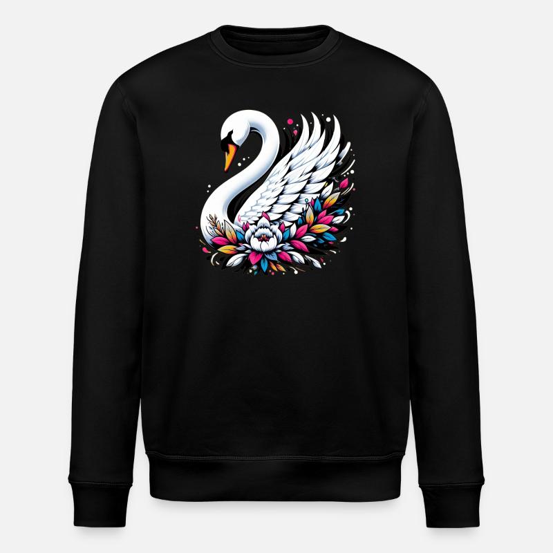 Schwan - Stanley/Stella Unisex Bio-Sweatshirt ROLLER - Schwarz