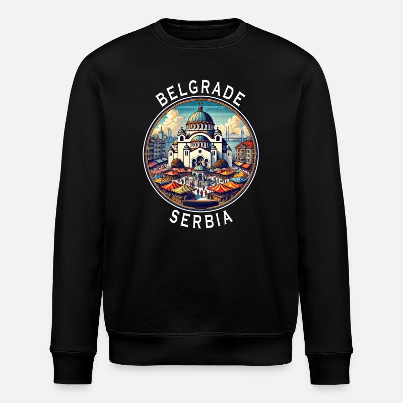 Belgrade, Serbie, Beograd Design - Sweat bio ROLLER Stanley/Stella Unisexe - noir