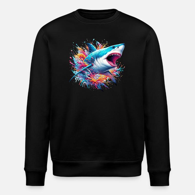 Shark - Stanley/Stella ROLLER Unisex Organic Sweatshirt - black