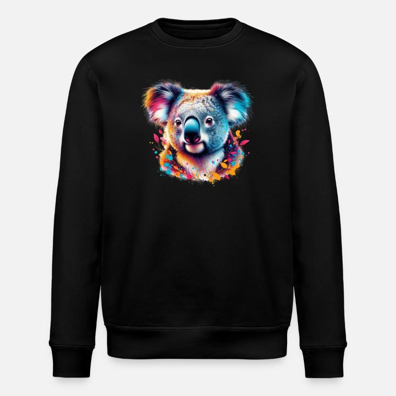 Koala - Stanley/Stella ROLLER Unisex Organic Sweatshirt - black