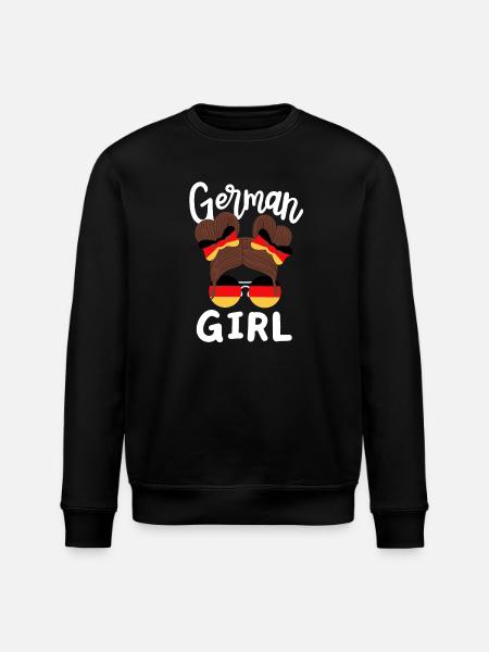 Deutsches Mädchen Deutschland - Stanley/Stella Unisex Bio-Sweatshirt ROLLER - Schwarz