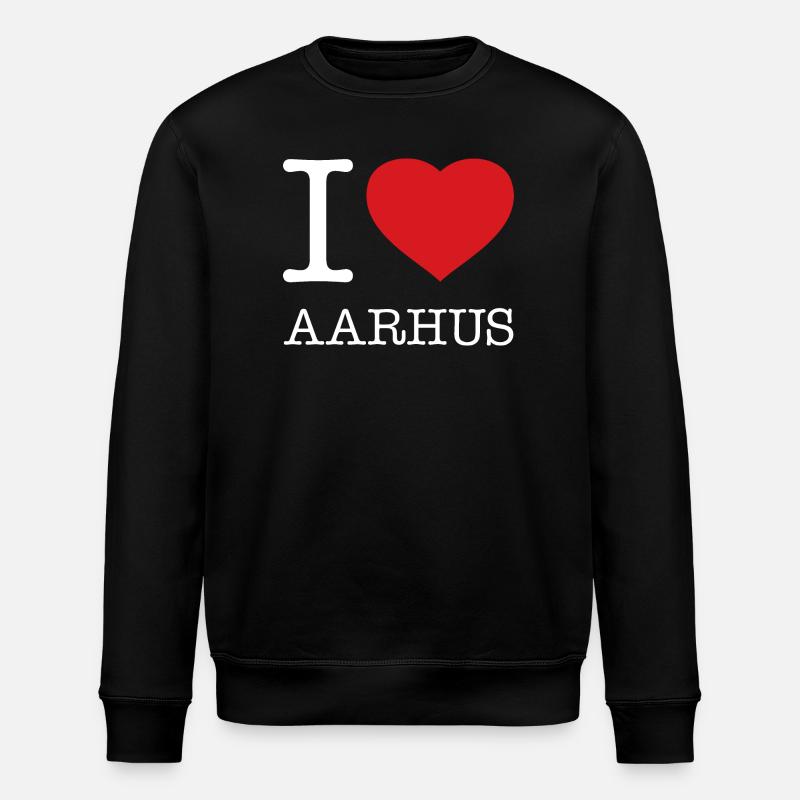 J'AIME AARHUS - Sweat bio ROLLER Stanley/Stella Unisexe - noir