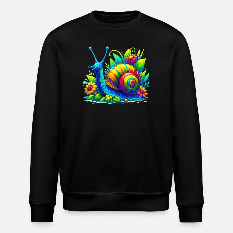 Schnecke - Stanley/Stella Unisex Bio-Sweatshirt ROLLER - Schwarz