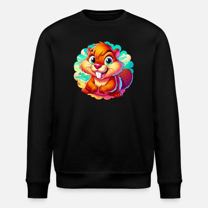 Bieber - Stanley/Stella Unisex Bio-Sweatshirt ROLLER - Schwarz