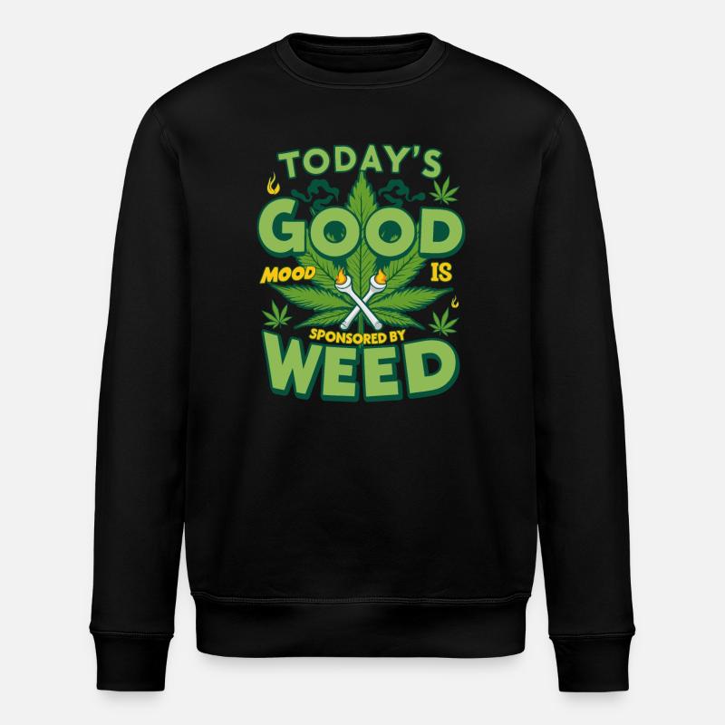 Bonne Humeur Weed - Sweat bio ROLLER Stanley/Stella Unisexe - noir