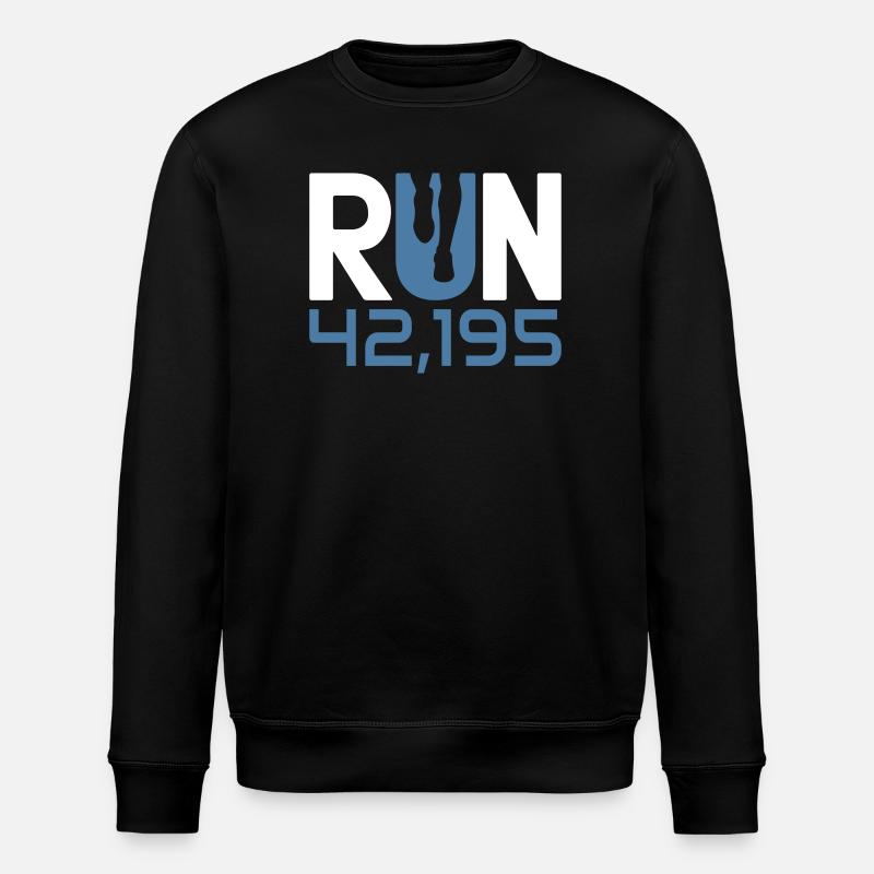Marathonläufer Runner Run 42,195 Finisher - Stanley/Stella Unisex Bio-Sweatshirt ROLLER - Schwarz