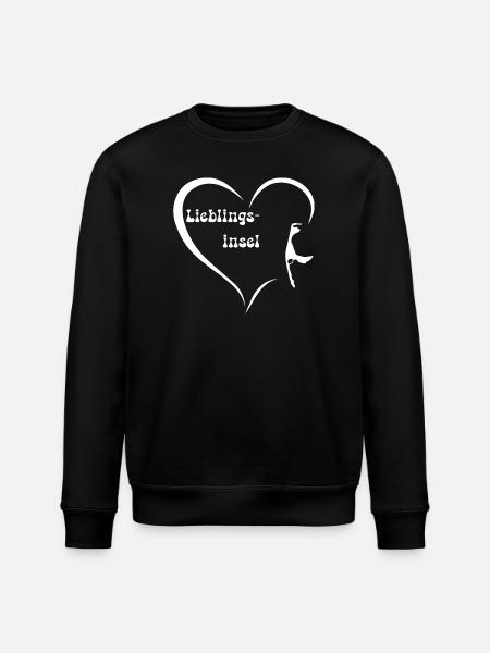 Lieblingsinsel Sylt - Stanley/Stella Unisex Bio-Sweatshirt ROLLER - Schwarz