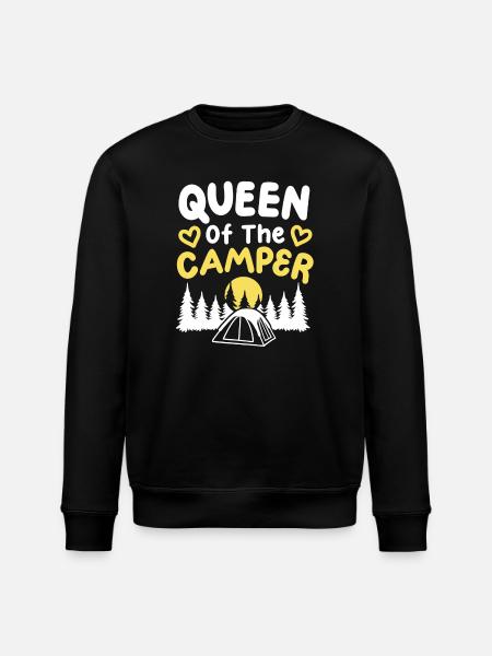 Camping Camper Queen - Stanley/Stella Unisex Bio-Sweatshirt ROLLER - Schwarz