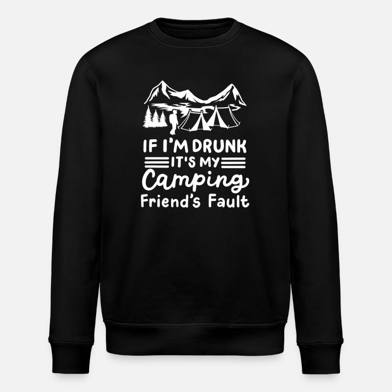 Camping Camper - Stanley/Stella Unisex Bio-Sweatshirt ROLLER - Schwarz