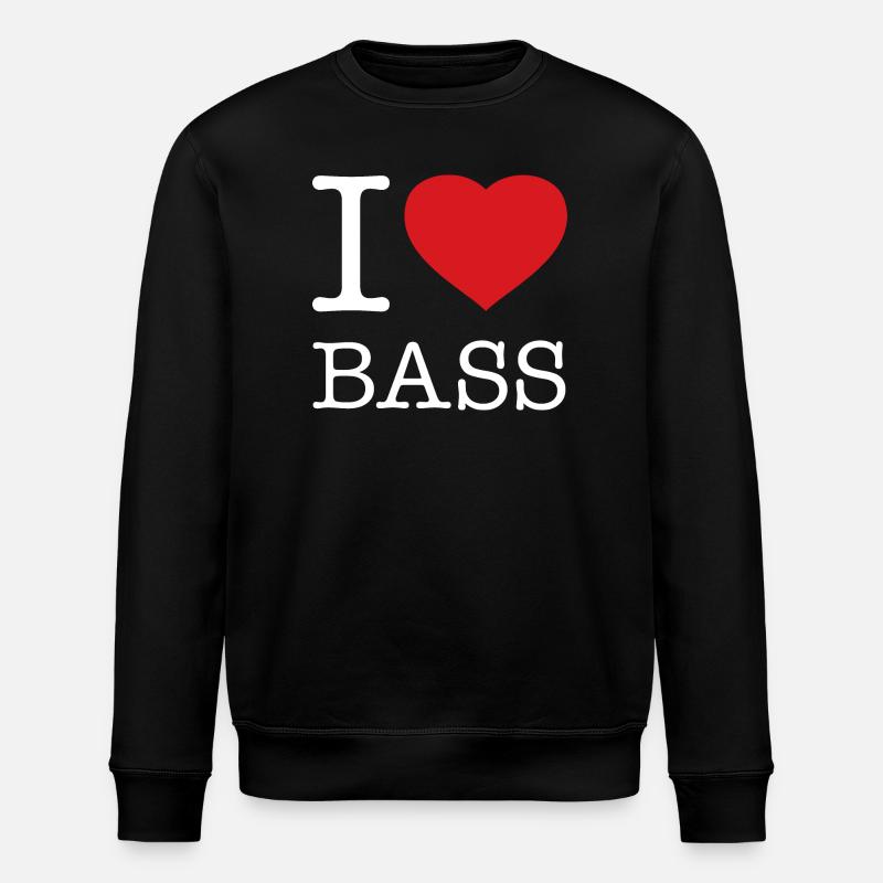 J’ADORE LES BASSES - Sweat bio ROLLER Stanley/Stella Unisexe - noir