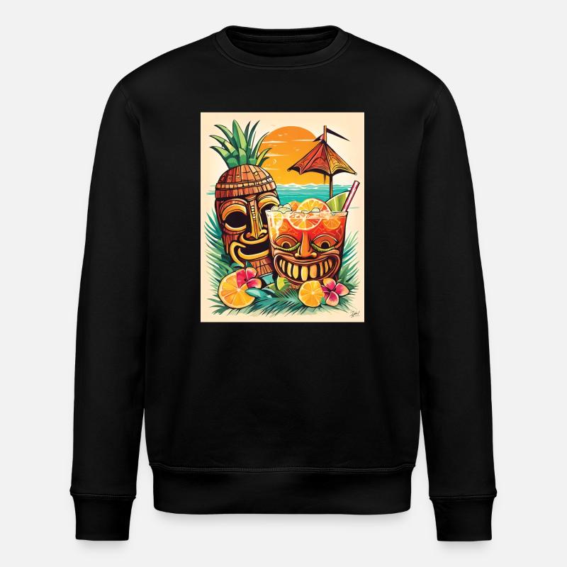 Tiki Cocktail - Sweat bio ROLLER Stanley/Stella Unisexe - noir